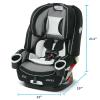 imageGraco 4Ever DLX 4in1 Car Seat Grey Infant to Toddler Car Seat with 10 Years of Use Rearfacing Forwardfacing and Booster Modes Safe Comfortable and Convenient
