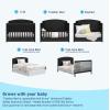 imageGraco Bellwood 5in1 Convertible Crib ampamp Changer with Drawer White  GREENGUARD Gold Certified FullSize Storage Drawer Converts to Toddler Bed and FullSize BedBlack
