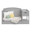 imageGraco Bellwood 5in1 Convertible Crib ampamp Changer with Drawer White  GREENGUARD Gold Certified FullSize Storage Drawer Converts to Toddler Bed and FullSize BedPebble Gray
