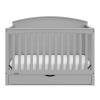 imageGraco Bellwood 5in1 Convertible Crib ampamp Changer with Drawer White  GREENGUARD Gold Certified FullSize Storage Drawer Converts to Toddler Bed and FullSize BedPebble Gray