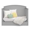 imageGraco Bellwood 5in1 Convertible Crib ampamp Changer with Drawer White  GREENGUARD Gold Certified FullSize Storage Drawer Converts to Toddler Bed and FullSize BedPebble Gray