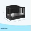 imageGraco Bellwood 5in1 Convertible Crib ampamp Changer with Drawer White  GREENGUARD Gold Certified FullSize Storage Drawer Converts to Toddler Bed and FullSize BedBlack