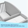 imageGraco Bellwood 5in1 Convertible Crib ampamp Changer with Drawer White  GREENGUARD Gold Certified FullSize Storage Drawer Converts to Toddler Bed and FullSize BedPebble Gray