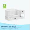 imageGraco Bellwood 5in1 Convertible Crib ampamp Changer with Drawer White  GREENGUARD Gold Certified FullSize Storage Drawer Converts to Toddler Bed and FullSize BedWhite
