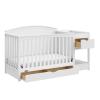 imageGraco Bellwood 5in1 Convertible Crib ampamp Changer with Drawer White  GREENGUARD Gold Certified FullSize Storage Drawer Converts to Toddler Bed and FullSize BedWhite