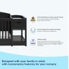 imageGraco Bellwood 5in1 Convertible Crib ampamp Changer with Drawer White  GREENGUARD Gold Certified FullSize Storage Drawer Converts to Toddler Bed and FullSize BedBlack