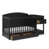 imageGraco Bellwood 5in1 Convertible Crib ampamp Changer with Drawer White  GREENGUARD Gold Certified FullSize Storage Drawer Converts to Toddler Bed and FullSize BedBlack