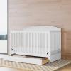 imageGraco Bellwood 5in1 Convertible Crib ampamp Changer with Drawer White  GREENGUARD Gold Certified FullSize Storage Drawer Converts to Toddler Bed and FullSize BedWhite