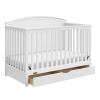 imageGraco Bellwood 5in1 Convertible Crib ampamp Changer with Drawer White  GREENGUARD Gold Certified FullSize Storage Drawer Converts to Toddler Bed and FullSize BedWhite