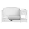 imageGraco Bellwood 5in1 Convertible Crib ampamp Changer with Drawer White  GREENGUARD Gold Certified FullSize Storage Drawer Converts to Toddler Bed and FullSize BedWhite