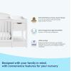 imageGraco Bellwood 5in1 Convertible Crib ampamp Changer with Drawer White  GREENGUARD Gold Certified FullSize Storage Drawer Converts to Toddler Bed and FullSize BedWhite
