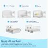 imageGraco Bellwood 5in1 Convertible Crib ampamp Changer with Drawer White  GREENGUARD Gold Certified FullSize Storage Drawer Converts to Toddler Bed and FullSize BedWhite