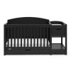imageGraco Bellwood 5in1 Convertible Crib ampamp Changer with Drawer White  GREENGUARD Gold Certified FullSize Storage Drawer Converts to Toddler Bed and FullSize BedBlack