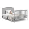 imageGraco Bellwood 5in1 Convertible Crib ampamp Changer with Drawer White  GREENGUARD Gold Certified FullSize Storage Drawer Converts to Toddler Bed and FullSize BedPebble Gray