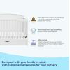 imageGraco Bellwood 5in1 Convertible Crib ampamp Changer with Drawer White  GREENGUARD Gold Certified FullSize Storage Drawer Converts to Toddler Bed and FullSize BedWhite