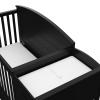 imageGraco Bellwood 5in1 Convertible Crib ampamp Changer with Drawer White  GREENGUARD Gold Certified FullSize Storage Drawer Converts to Toddler Bed and FullSize BedBlack