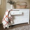 imageGraco Benton 6 Drawer Double Dresser Pebble Gray  Easy New Assembly Process Universal Design Durable Steel Hardware and EuroGlide Drawers with Safety Stops Coordinates with Any NurseryWhite