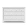 imageGraco Benton 6 Drawer Double Dresser Pebble Gray  Easy New Assembly Process Universal Design Durable Steel Hardware and EuroGlide Drawers with Safety Stops Coordinates with Any NurseryWhite