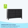 imageGraco Benton 6 Drawer Double Dresser Pebble Gray  Easy New Assembly Process Universal Design Durable Steel Hardware and EuroGlide Drawers with Safety Stops Coordinates with Any NurseryBlack
