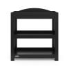 imageGraco Customizable Changing Table with WaterResistant Changing Pad White  Customizable Modern Flat or Classic Arched Headboard Changing Pad IncludedBlack