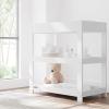 imageGraco Customizable Changing Table with WaterResistant Changing Pad White  Customizable Modern Flat or Classic Arched Headboard Changing Pad IncludedWhite