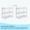 imageGraco Customizable Changing Table with WaterResistant Changing Pad White  Customizable Modern Flat or Classic Arched Headboard Changing Pad IncludedWhite