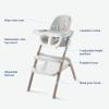 imageGraco EveryStep 6 in 1 High Chair Babies and Toddlers Portable Slim High Chair with 6 Growing Stages from Infant to Toddler Seating Convenient for Dining Time Featured Design in Misty