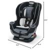 imageGraco Extend2Fit Convertible Baby Car Seat Rear and Forward Facing Adjustable Extension Panel for Extra Legroom GothamGotham