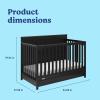 imageGraco Hadley 5in1 Convertible Crib with Drawer White  GREENGUARD Gold Certified Crib with Drawer Combo FullSize Nursery Storage Drawer Converts to Toddler Bed DaybedBlack
