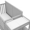 imageGraco Hadley 5in1 Convertible Crib with Drawer White  GREENGUARD Gold Certified Crib with Drawer Combo FullSize Nursery Storage Drawer Converts to Toddler Bed DaybedPebble Gray