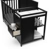 imageGraco Hadley 5in1 Convertible Crib with Drawer White  GREENGUARD Gold Certified Crib with Drawer Combo FullSize Nursery Storage Drawer Converts to Toddler Bed DaybedBlack