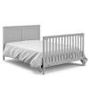 imageGraco Hadley 5in1 Convertible Crib with Drawer White  GREENGUARD Gold Certified Crib with Drawer Combo FullSize Nursery Storage Drawer Converts to Toddler Bed DaybedPebble Gray
