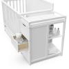 imageGraco Hadley 5in1 Convertible Crib with Drawer White  GREENGUARD Gold Certified Crib with Drawer Combo FullSize Nursery Storage Drawer Converts to Toddler Bed DaybedWhite