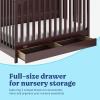 imageGraco Hadley 5in1 Convertible Crib with Drawer White  GREENGUARD Gold Certified Crib with Drawer Combo FullSize Nursery Storage Drawer Converts to Toddler Bed DaybedEspresso