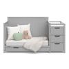 imageGraco Hadley 5in1 Convertible Crib with Drawer White  GREENGUARD Gold Certified Crib with Drawer Combo FullSize Nursery Storage Drawer Converts to Toddler Bed DaybedPebble Gray