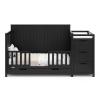 imageGraco Hadley 5in1 Convertible Crib with Drawer White  GREENGUARD Gold Certified Crib with Drawer Combo FullSize Nursery Storage Drawer Converts to Toddler Bed DaybedBlack