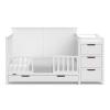 imageGraco Hadley 5in1 Convertible Crib with Drawer White  GREENGUARD Gold Certified Crib with Drawer Combo FullSize Nursery Storage Drawer Converts to Toddler Bed DaybedWhite