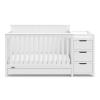 imageGraco Hadley 5in1 Convertible Crib with Drawer White  GREENGUARD Gold Certified Crib with Drawer Combo FullSize Nursery Storage Drawer Converts to Toddler Bed DaybedWhite