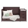 imageGraco Hadley 5in1 Convertible Crib with Drawer White  GREENGUARD Gold Certified Crib with Drawer Combo FullSize Nursery Storage Drawer Converts to Toddler Bed DaybedEspresso