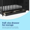 imageGraco Hadley 5in1 Convertible Crib with Drawer White  GREENGUARD Gold Certified Crib with Drawer Combo FullSize Nursery Storage Drawer Converts to Toddler Bed DaybedBlack