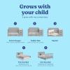 imageGraco Hadley 5in1 Convertible Crib with Drawer White  GREENGUARD Gold Certified Crib with Drawer Combo FullSize Nursery Storage Drawer Converts to Toddler Bed DaybedPebble Gray