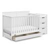 imageGraco Hadley 5in1 Convertible Crib with Drawer White  GREENGUARD Gold Certified Crib with Drawer Combo FullSize Nursery Storage Drawer Converts to Toddler Bed DaybedWhite