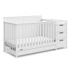 imageGraco Hadley 5in1 Convertible Crib with Drawer White  GREENGUARD Gold Certified Crib with Drawer Combo FullSize Nursery Storage Drawer Converts to Toddler Bed DaybedWhite