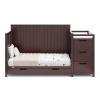 imageGraco Hadley 5in1 Convertible Crib with Drawer White  GREENGUARD Gold Certified Crib with Drawer Combo FullSize Nursery Storage Drawer Converts to Toddler Bed DaybedEspresso