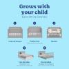 imageGraco Hadley 5in1 Convertible Crib with Drawer White  GREENGUARD Gold Certified Crib with Drawer Combo FullSize Nursery Storage Drawer Converts to Toddler Bed DaybedPebble Gray