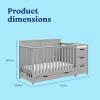 imageGraco Hadley 5in1 Convertible Crib with Drawer White  GREENGUARD Gold Certified Crib with Drawer Combo FullSize Nursery Storage Drawer Converts to Toddler Bed DaybedPebble Gray