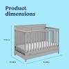 imageGraco Hadley 5in1 Convertible Crib with Drawer White  GREENGUARD Gold Certified Crib with Drawer Combo FullSize Nursery Storage Drawer Converts to Toddler Bed DaybedPebble Gray