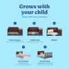 imageGraco Hadley 5in1 Convertible Crib with Drawer White  GREENGUARD Gold Certified Crib with Drawer Combo FullSize Nursery Storage Drawer Converts to Toddler Bed DaybedEspresso
