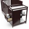 imageGraco Hadley 5in1 Convertible Crib with Drawer White  GREENGUARD Gold Certified Crib with Drawer Combo FullSize Nursery Storage Drawer Converts to Toddler Bed DaybedEspresso