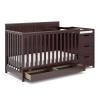 imageGraco Hadley 5in1 Convertible Crib with Drawer White  GREENGUARD Gold Certified Crib with Drawer Combo FullSize Nursery Storage Drawer Converts to Toddler Bed DaybedEspresso
